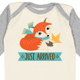 thumbnail image 4 of Inktastic Just Arrived Fox New Baby Boys or Girls Long Sleeve Baby Bodysuit, 4 of 5
