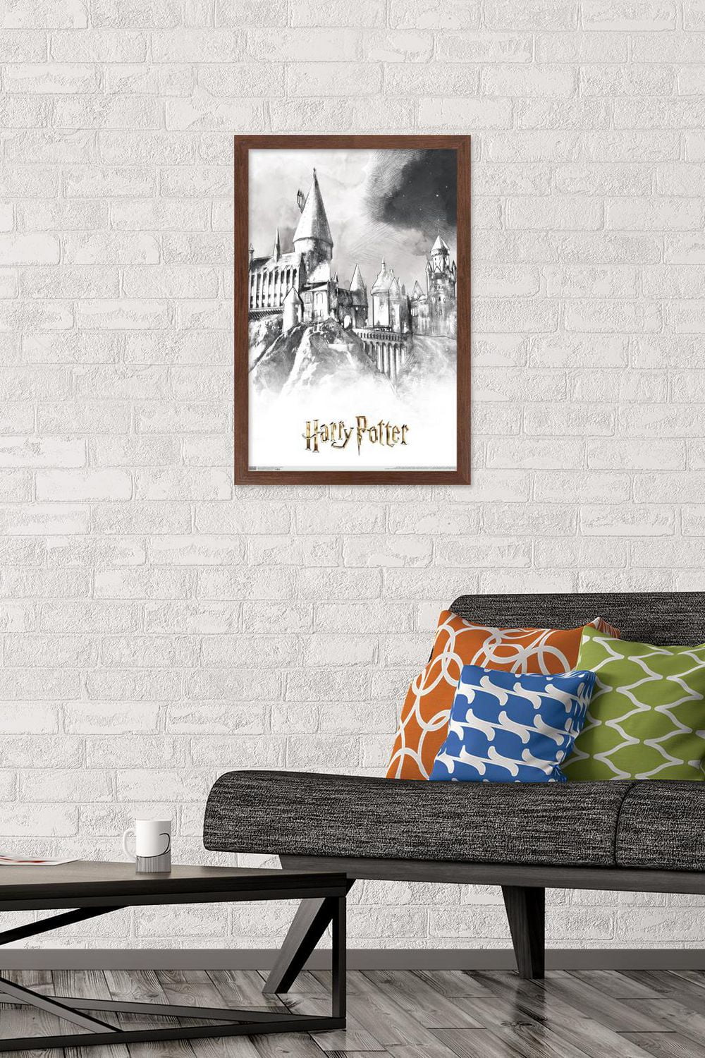 The Wizarding World: Harry Potter - Illustrated Hogwarts Wall Poster, 22.375" x 34"