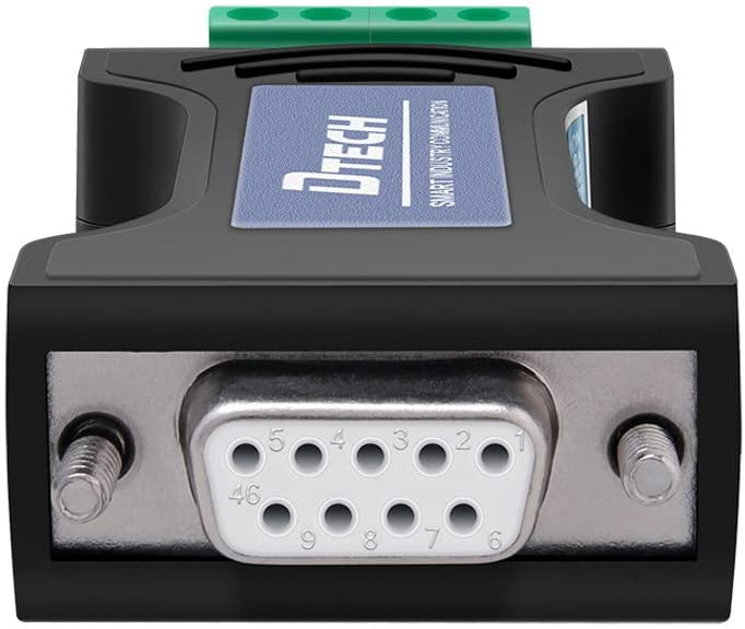 DTECH 9 Pin Rs232 to Rs485 Serial Converter Adapter Surge Protection With LED for sale online 
