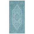 thumbnail image 6 of SAFAVIEH Classic Vintage Ivonette Oriental Cotton Area Rug, Aqua, 6'7" x 9'2", 6 of 8