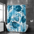 thumbnail image 2 of FREEAMG Bath Curtains Shower Curtain Tropical Exotic Jungle Palm Leaves Bathroom Waterproof Machine Washable 60x72in, 2 of 6