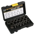 thumbnail image 1 of Tignapoo Ensemble de 14 Pcs Extracteur d'Écrou à Filetage Inversé pour Vis de Sécurité BBA, Outil de Retrait de Boulons Endommagés avec Douilles Antidérapantes, 1 of 6