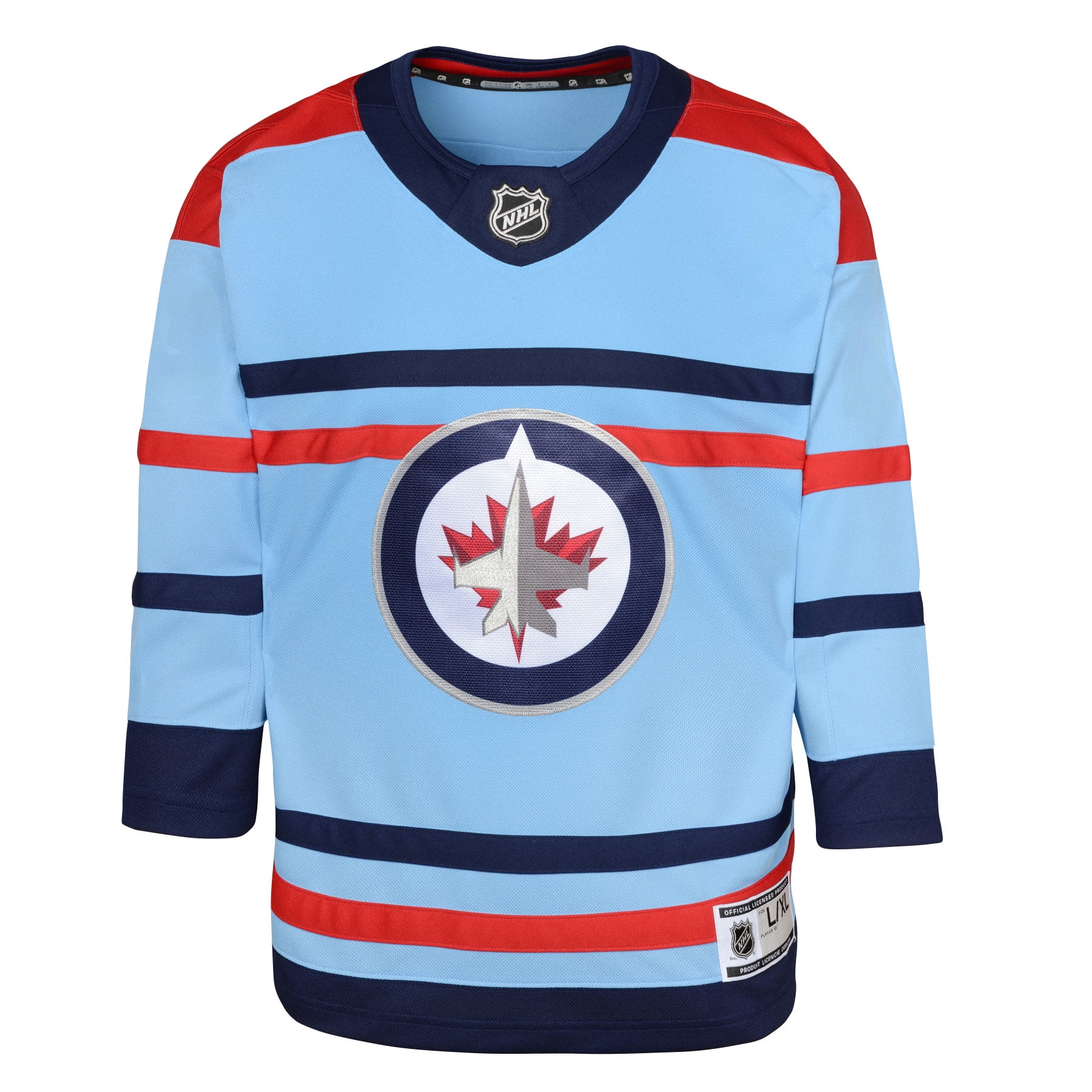 Youth Light Blue Winnipeg Jets Anniversary Premier Jersey Walmart