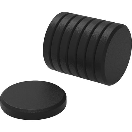 U Brands, UBR3021U0012, High Energy Metal Magnets, 8 / Pack, Black