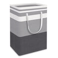 thumbnail image 1 of Paquete de 1 cesto de ropa grande, resistente al agua, cesto de ropa independiente, cesto de ropa alto plegable con asas extendidas (gris degradado, 75 l), 1 of 5