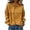Yellow, variant on Womens Long Sleeve Blouse Collar Ruffle Button Down Puff Cuff Textured Casual Shirt