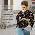 thumbnail image 4 of Fotbe Skeleton with Roses Pattern Car Seat Covers for Babies, Nursing Breastfeeding Cover Infant Carseat Canopy, Soft Stretchy Carrier Cover, 4 of 9