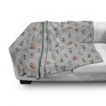 thumbnail image 3 of Christmas Soft Flannel Fleece Throw Blanket, Elves Skiing Merry Xmas Snowflakes Tree Nursery Celebration Cartoon, Cozy Plush for Indoor and Outdoor Use, 50" x 70", Sea Green Pale Grey, by Ambesonne, 3 of 6