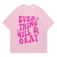 thumbnail image 7 of Bibifish Womens Tee Tops Cute Graphic Daily Printed Summer Soft Oversized T Shirts Crew Neck Short Sleeve Daily Outdoor Stylish Tees, 7 of 7