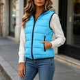 thumbnail image 5 of Sheghy Winter Vests for Women Mid Length Hooded Diamond Quilted Casual Puffer Vest, 5 of 6