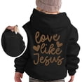thumbnail image 6 of Vividxx Boys Hoodies Cute Letter Print Long Sleeved Hooded Sweatshirt Casual Loose Pullover For Fall Winter Preppy Clothes 8-10Years, 6 of 7