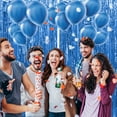 thumbnail image 4 of Inteprter Cortina de aluminio, decoraciones para fiestas DIY, artesanía exquisita, decoraciones para fiestas de cumpleaños de amplia Kits de decoración para fiestas Azul 6.5 pies, 4 of 6
