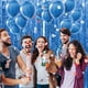 thumbnail image 4 of Billuyoard Decoraciones para fiesta de cumpleaños, papel de aluminio hecho decorativo, cortina de oropel con flecos de aplicación amplia Kits de decoración para fiestas Azul 6.5 pies, 4 of 6