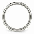 thumbnail image 2 of White Stainless Steel Ring Band Wedding Flat Enameled 6mm Polished, 2 of 6