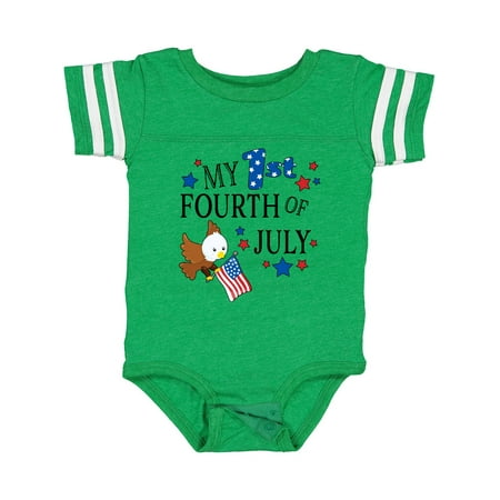 

Inktastic My First Fourth of July- Eagle Gift Baby Boy or Baby Girl Bodysuit