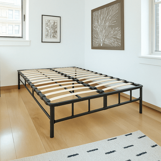 Base de Cama Metálica Armable con protector individual Hokins