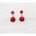 thumbnail image 4 of Faship Gorgeous Red Premium Rhinestone  Crystal Floral Necklace Earrings Set, 4 of 5