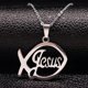 thumbnail image 1 of Stainless Steel Jesus Christ Male Necklaces Fish Christian Ichthys Fish Pendant Necklaces Jewelry Women or Men collares N17168B, 1 of 5