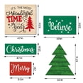 thumbnail image 5 of Tarmeek Christmas Decorations Tray Wooden Sign Table Top Decoration Party Decoration Supplies Christmas Tree Sign Xmas Tree Ornaments, 5 of 6
