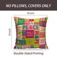 thumbnail image 2 of LALILO Throw Pillow Covers Cute And Christmas Art Backdrop Bell Cushion Cover 18" x 18", 2 Pack, 2 of 6