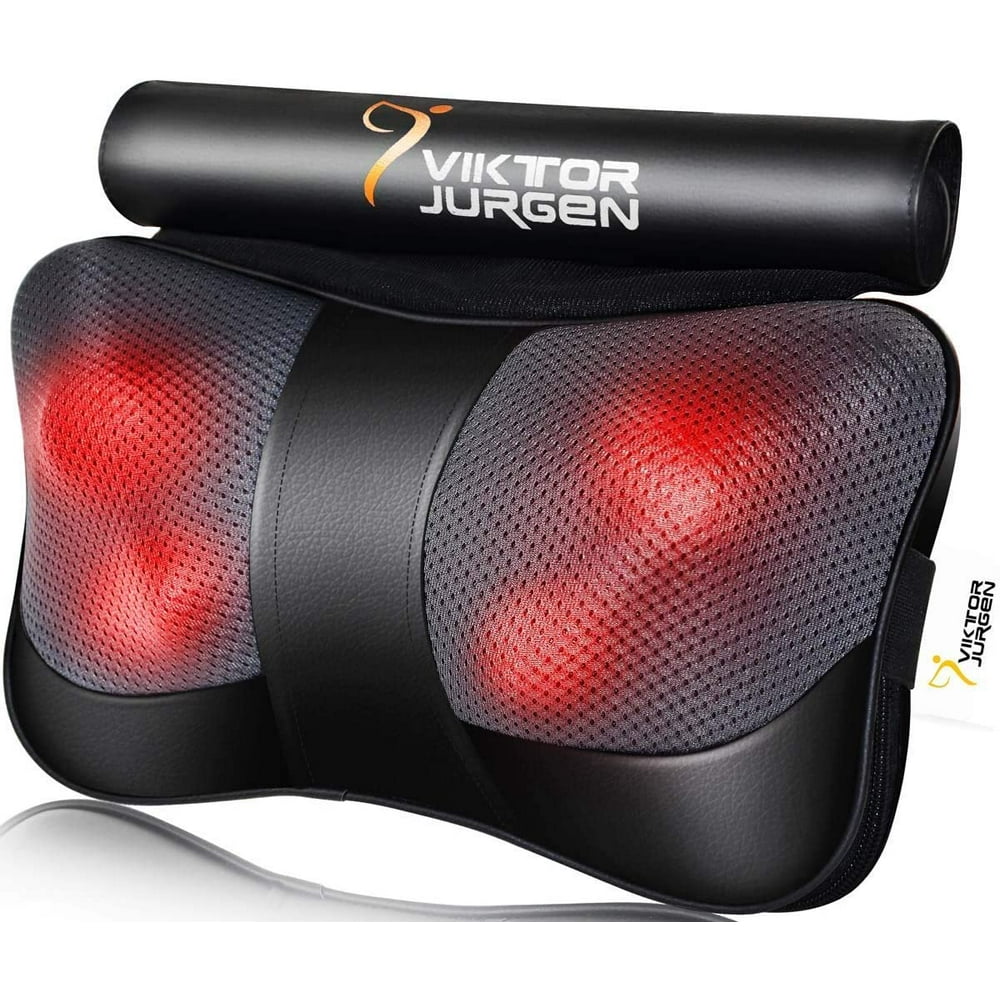 VIKTOR JURGEN Neck Massage Pillow Shiatsu Deep Kneading Shoulder Back