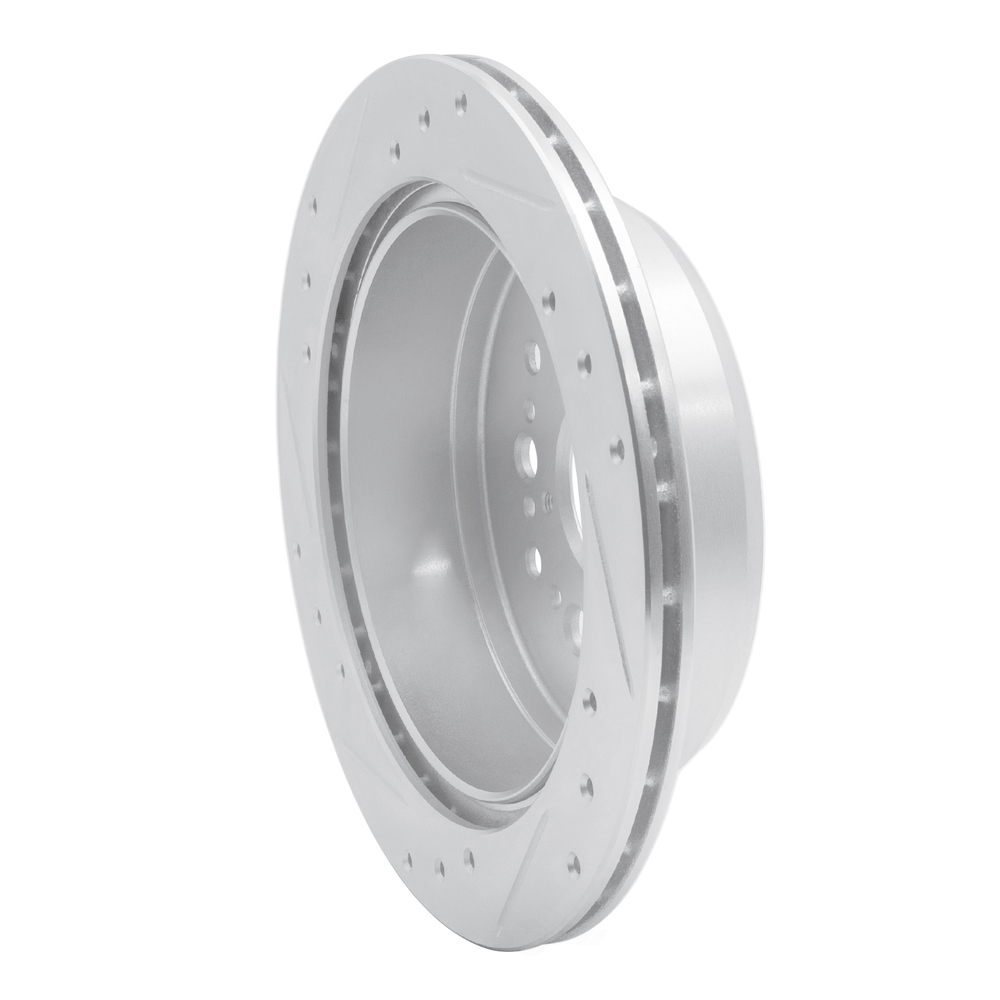 Dynamic Friction Company 631-75001R DFC Brake Rotor - Drilled And Slotted - Silver