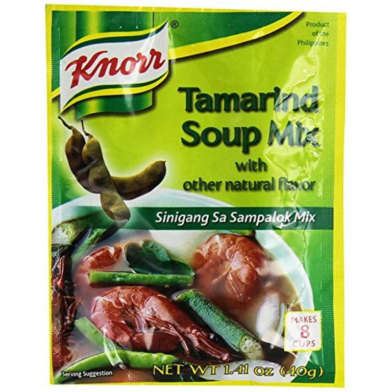 NineChef Bundle - Knorr Tamarind Soup Mix (Sinigang Mix) 1.41oz (40g) 14-pack + 1 NineChef Brand Long Handle Spoon - Walmart.com
