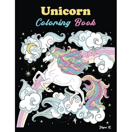 Unicorn Coloring Book: Happy and Fun for kids ages 4 to 8 years. (Paperback)