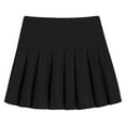 thumbnail image 5 of Ruyang Girls Sport Short Skirts Solid High Waist Pleated Half Skirts Outdoor Athletic Running Dress Teen Kids Elastic Cute, 5 of 5