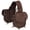 Black, variant on Tough 1 Soft Leather Adjustable Horn Bag W/ Dee Rings Two Pockets Brown