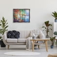 thumbnail image 3 of Stupell Industries Abstract Leaves Colorful Reflections Landscape Painting Gray Floater Framed Canvas Art Print Wall Art, 31 x 25, 3 of 10
