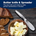 thumbnail image 3 of Jean-Patrique Butter Knife and Spreader | A butter knife and spreader with one smooth, rounded edge for spreading and one serrated edge for slicing fresh ingredients | From, 3 of 5