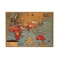 thumbnail image 1 of Miangastore World Map Wall Sticker Multi Color Decorative 1Set 27.6x19.7in, 1 of 5