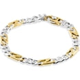 thumbnail image 2 of Pompeii Men's Figaro with Mariner Link 14k Gold (21gram) or Platinum (33gram) Bracelet, 2 of 2
