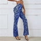 thumbnail image 1 of Liquidación ICHUANYI, pantalones de Yoga con estampado de ondas de agua de cintura alta para correr, informales, de verano para mujer, pantalones largos con corte de bota ICHUANYI WER2023082202553, 1 of 8