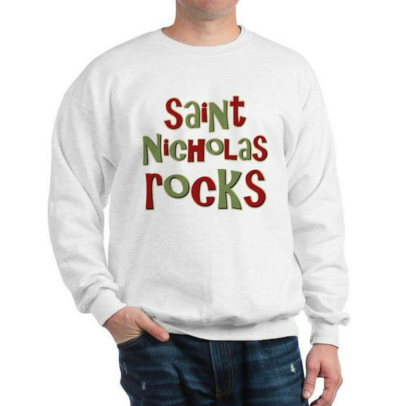 CafePress - Saint Nicholas Rocks Sweatshirt - Crew Neck Sweatshirt