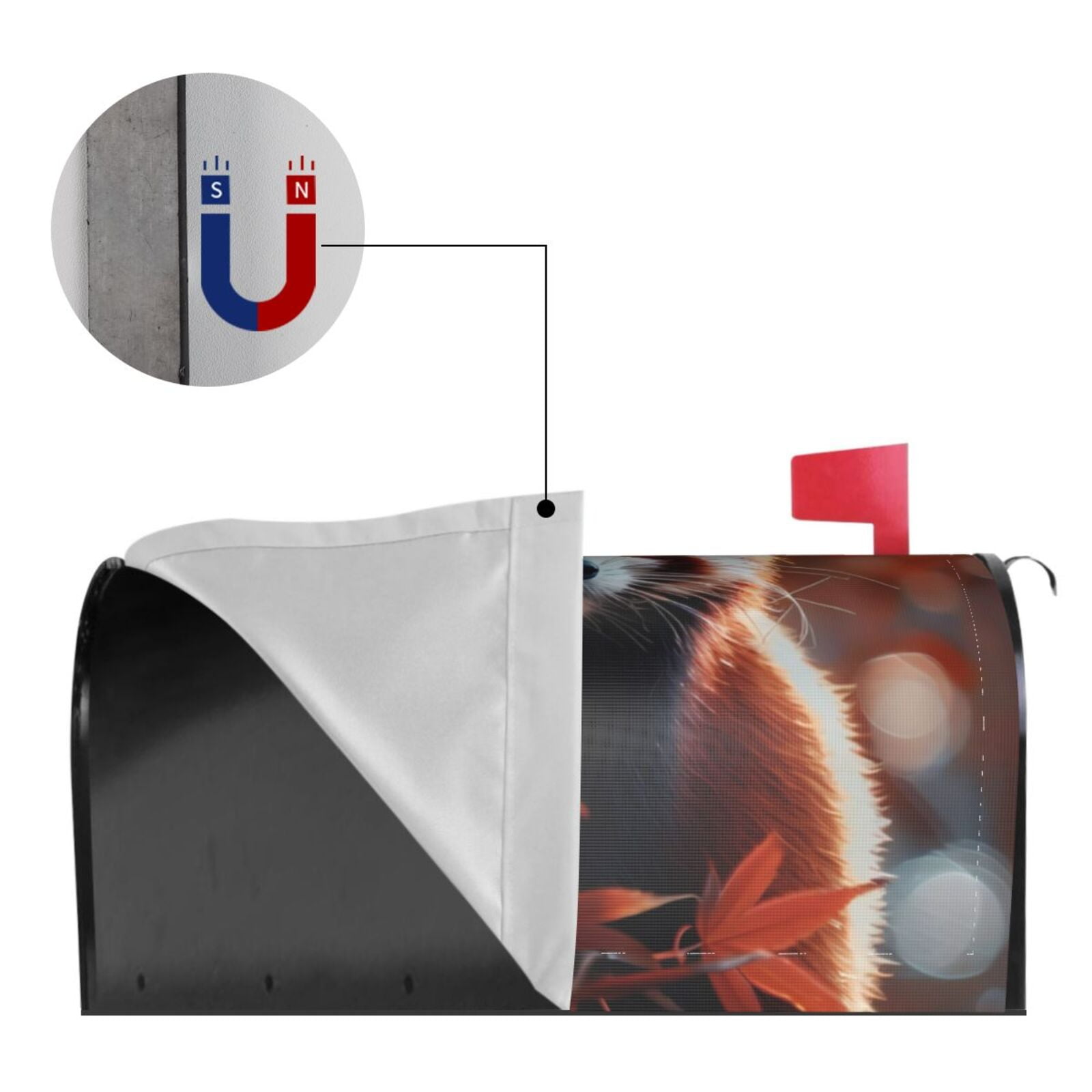 Kdxio Magnetic Mailbox Cover 25.5x21 in Mailbox Cover Outdoor Decoration Holiday Mailbox Covers for Home Garden Yard-25.5x21 in