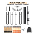 thumbnail image 6 of Double Motorcycle Bike Hitch Carrier with Loading Ramp, Heavy-Duty Hauler and Platform for Motorcycles, 600 Lbs Capacity, 6 of 7