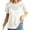 01 White, variant on Women's Sheer Mesh Printed T-Shirt See Through Short Sleeve Tops Lightweight Stretch Transparent for Layering Black 2XL