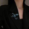 thumbnail image 4 of LYMAYTER Broche Vintage Broche en Émail Vintage - Strass Brillants, Badge à Revers Unisexe, 4 of 7