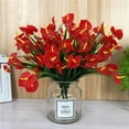 thumbnail image 5 of Artificial Anthurium Flower Bouquet for DIY Wedding and Home Decor, 5 of 6