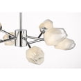 thumbnail image 3 of Design Living 8-Light Chrome Iron Chandelier With Glass Shades, 3 of 3