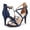 NAVY, variant on Dream Pairs Women's Fashion Ankle Strap Stilettos Open Toe Sandals Pump Heel Sandals DOLCE NUDE/NUBUCK Size 9.5