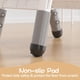 thumbnail image 3 of 2-pack niños chair - height adjustable in 3 levels, lightweight y stackable gris plastic niños pequeños sillas ergonomic design, non-slip feet, safe y durable children ages 2 to 6, ideal home..., 3 of 7