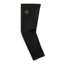 Tommie Copper Sport Compression Arm Sleeve, Black, Adult Small/Medium, Copper and Zinc Infused Muscle Recovery, 1 Count per Pack