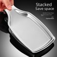 thumbnail image 3 of Premium 304 Stainless Steel Square Kitchen Utensil Holder - Rust-Resistant, Space-Saving Storage Tray for Soup Spoons, Pot Shovels & Rice Spoons, Easy to Clean, Compact Design, Ideal Gift (Gold, 3 of 5