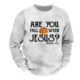 thumbnail image 4 of Ediodpoh Men's Hoodless Sweatshirt Fashionable Oversized Pullover for Holiday Celebrations Unique Logo Print Stylish Fall Apparel Plus Size Hop Sweatshirts for Men Light Gray S, 4 of 5