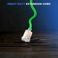 thumbnail image 2 of Extension Cord with Lighted Power Indicator l 100 Feet l (Blue) 14 Gauge, SJTW, Heavy Duty Extension Cord, 2 of 8