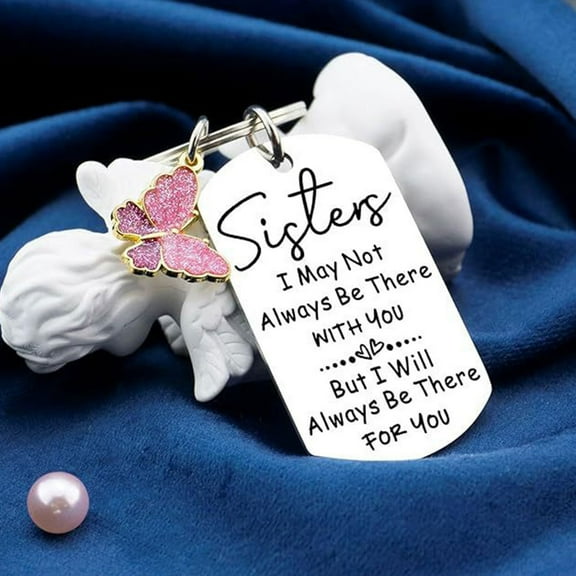 Funny Best Sister Ever Keychain Unique Sister Gifts from Big Little Sister for Women Adults Birthday Christmas and Holiday Ideas 2Pcs