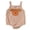 Beige, variant on Baby Onesies Boy Cute Baby Girl Clothes Baby Girl Summer Sleeveless Romper Star Applique Embroidery Square Neck Bubble Jumpsuit